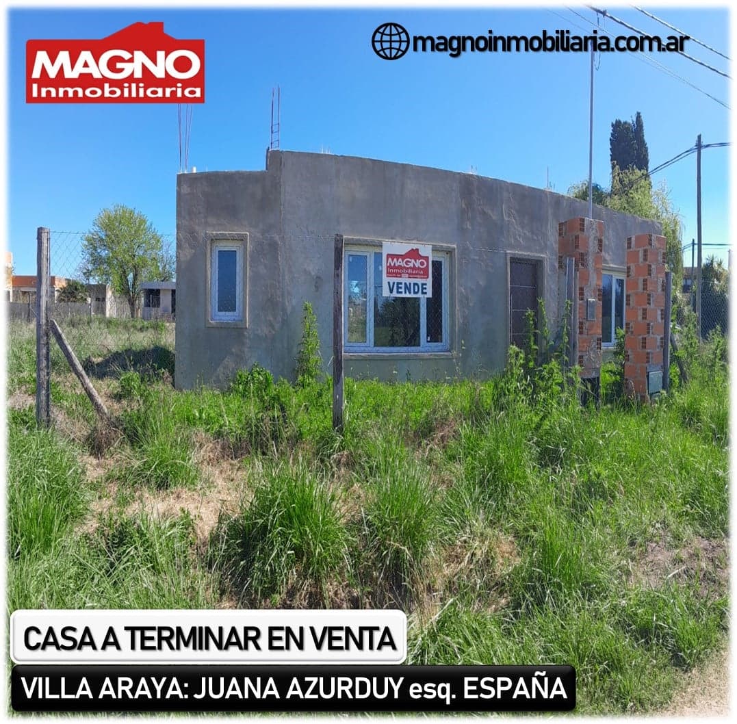 Casa a terminar en Villa Araya